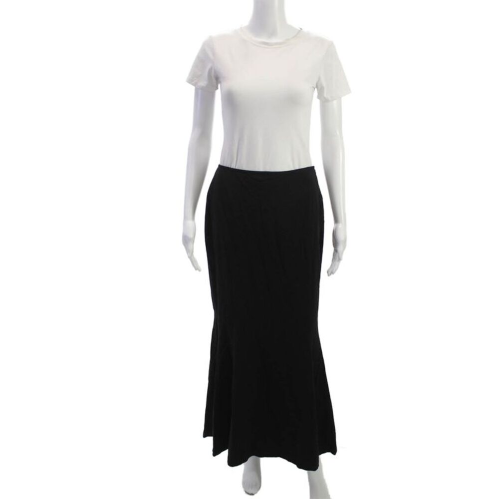 Cami Womens Trumpet Skirt Black Zip Long Size 6
